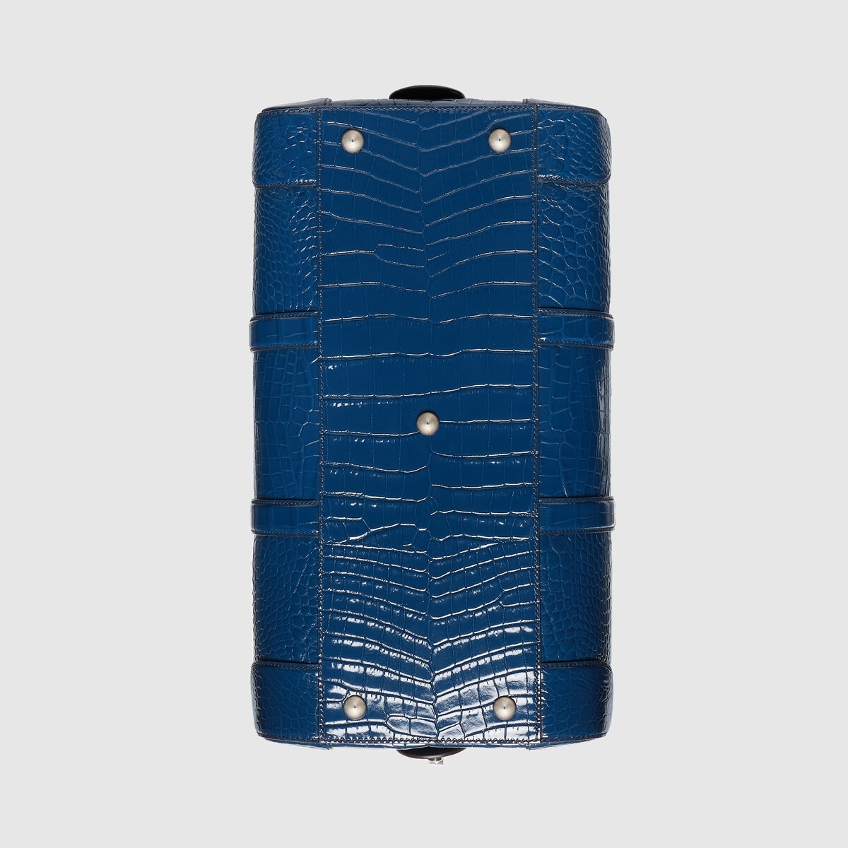 Crocodile duffle bag with Double G - 8