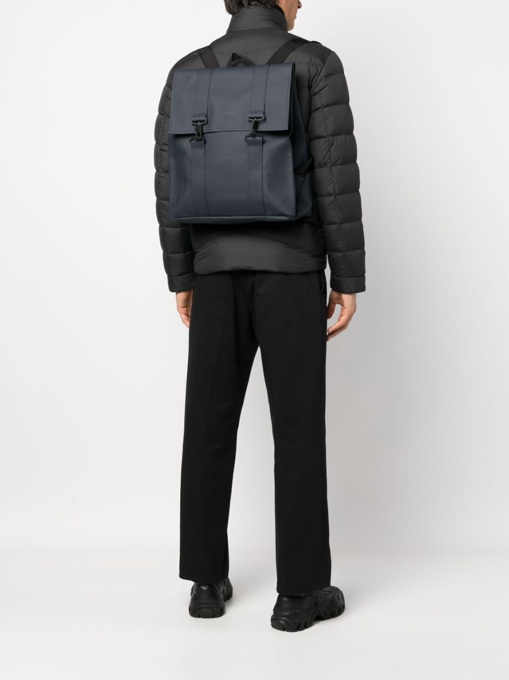 MSN faux-leather backpack - 2