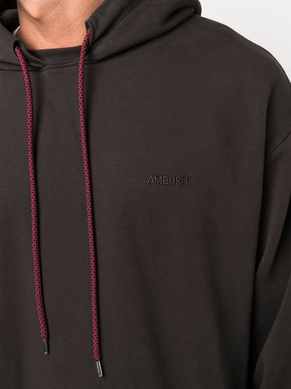 logo-embroidered hoodie - 5