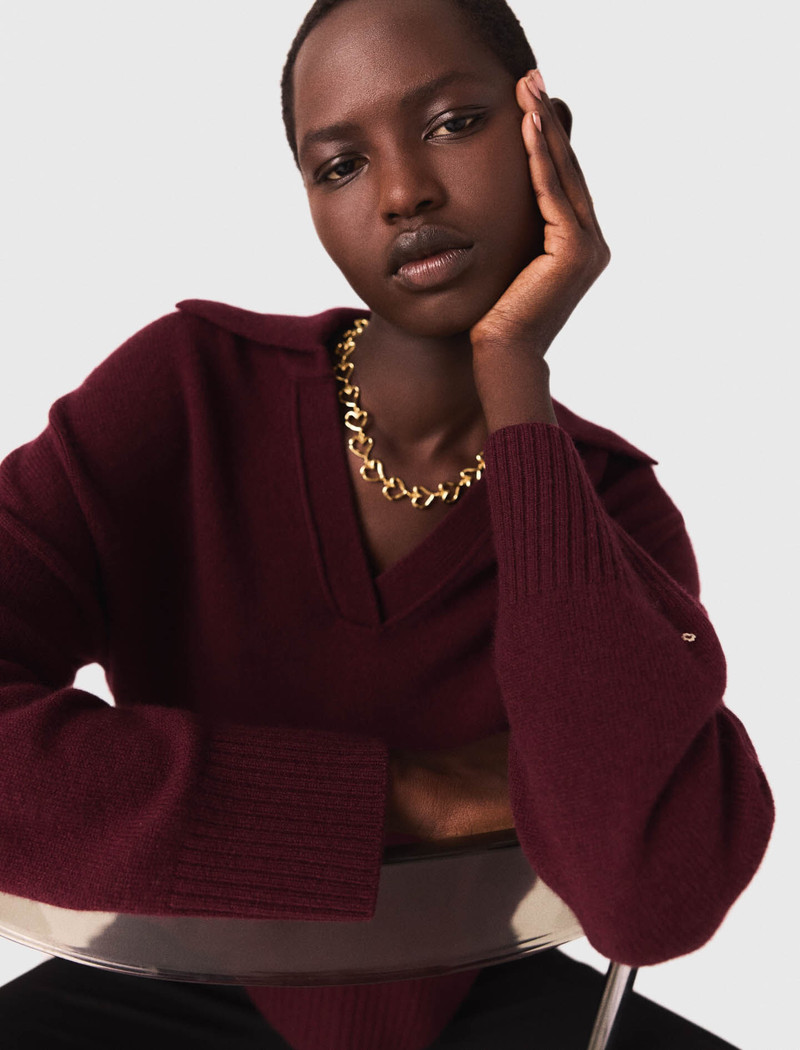 maje Gold-plated heart necklace outlook