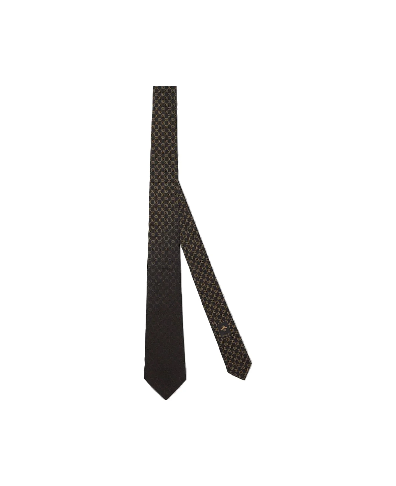 Gg Silk Jacquard Tie - 1