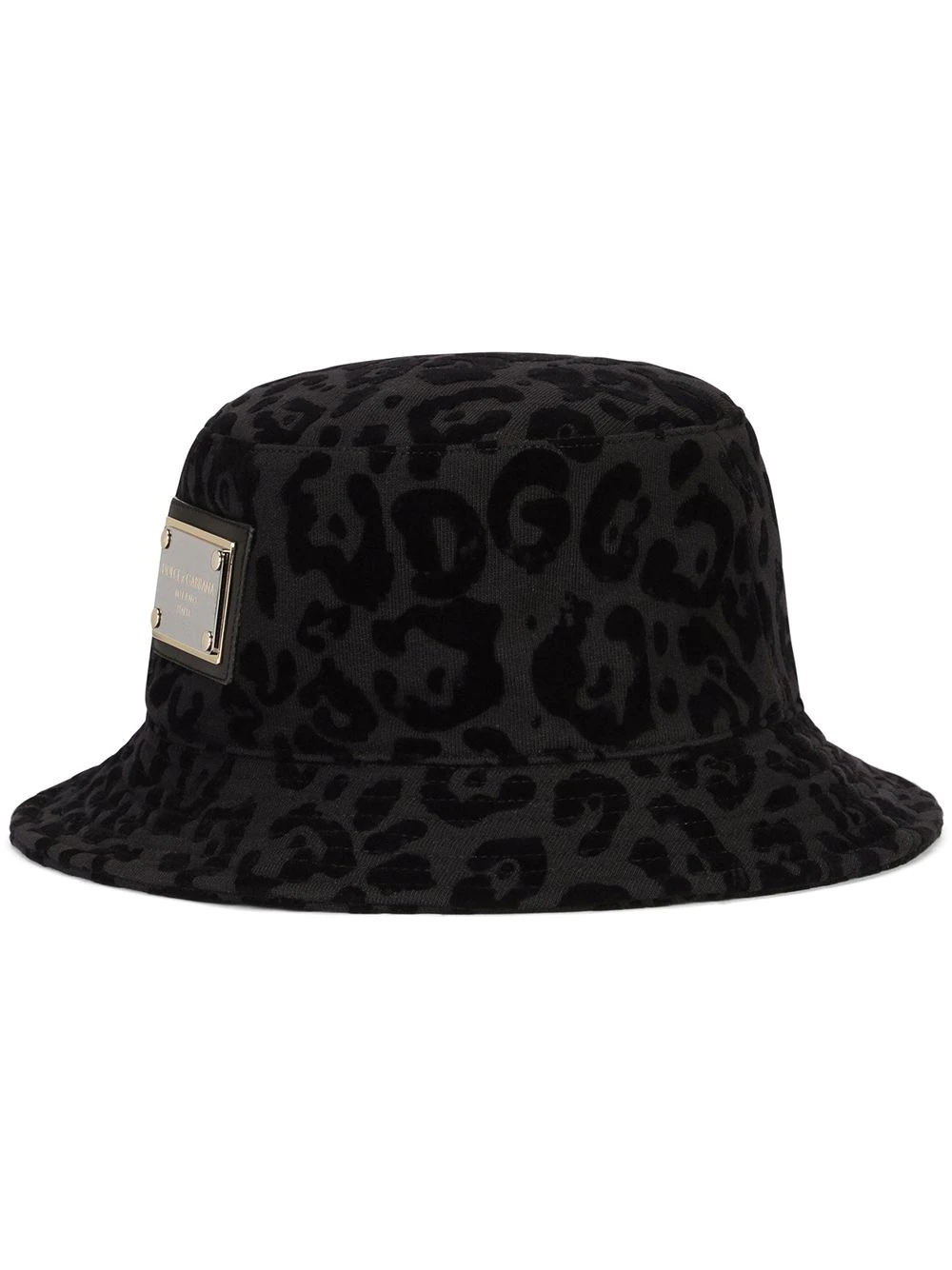 leopard-print bucket hat - 1