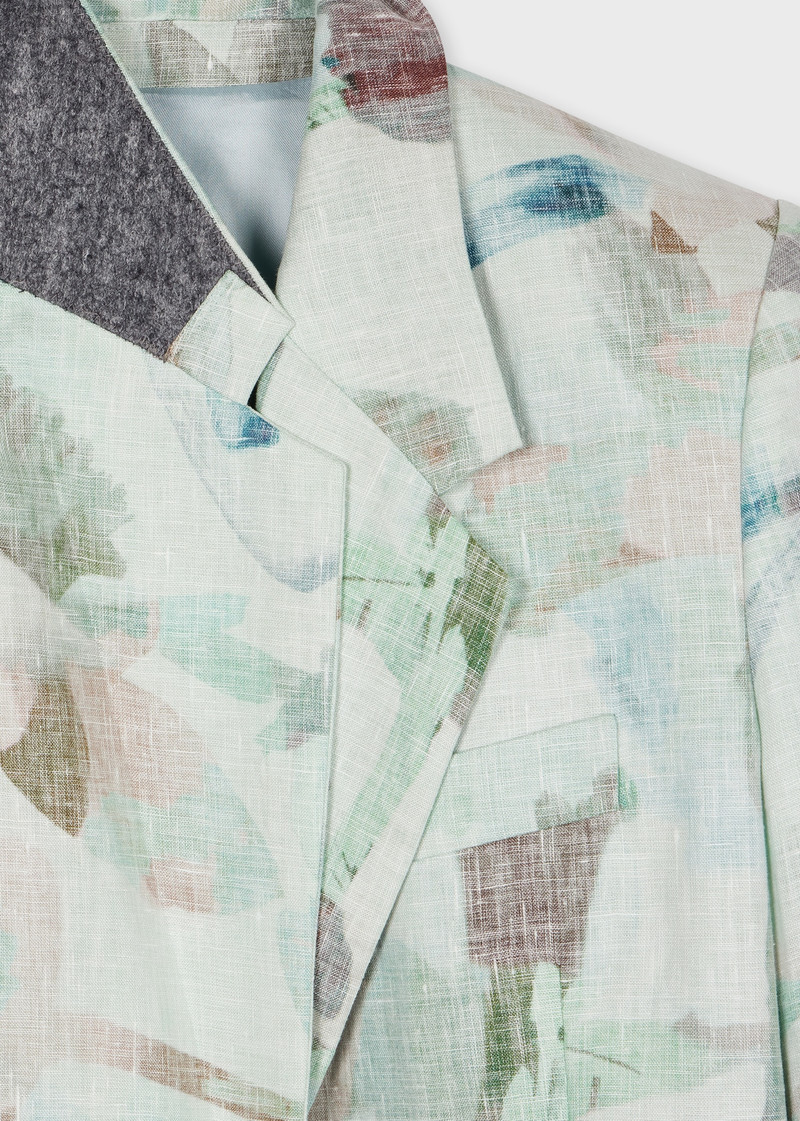 Paul Smith Women's 'Floral Paint Studies' Three-Piece Linen Suit outlook