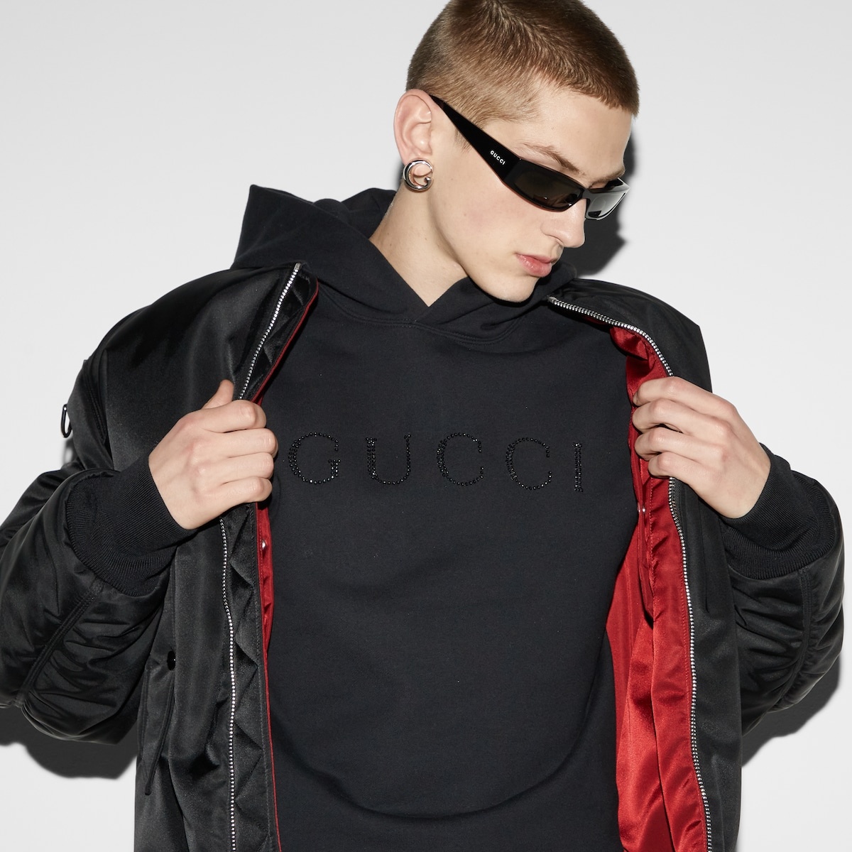 Cotton jersey hooded sweatshirt - 5