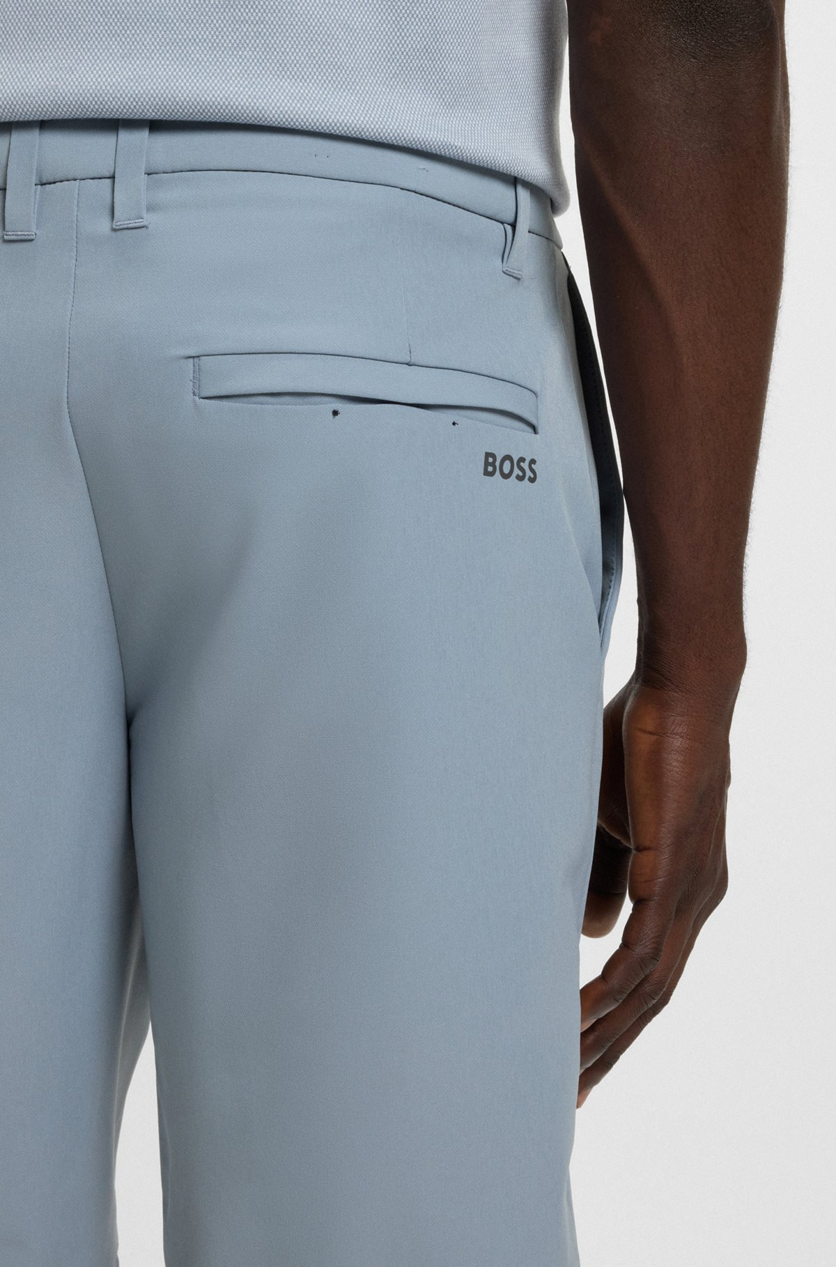 SLIM-FIT SHORTS IN WATER-REPELLENT STRETCH FABRIC - 5