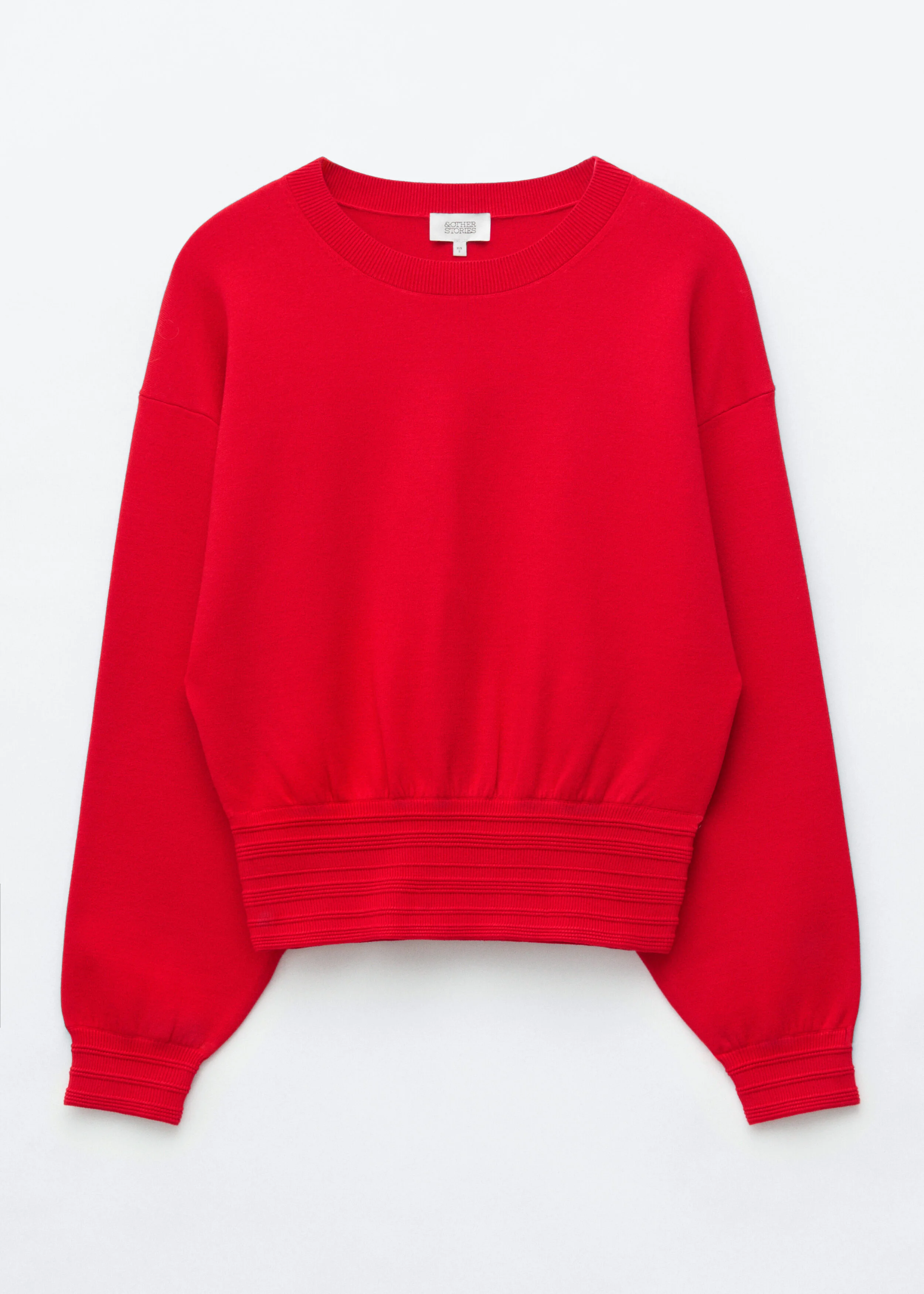 Rib-Trim Knitted Jumper - 1