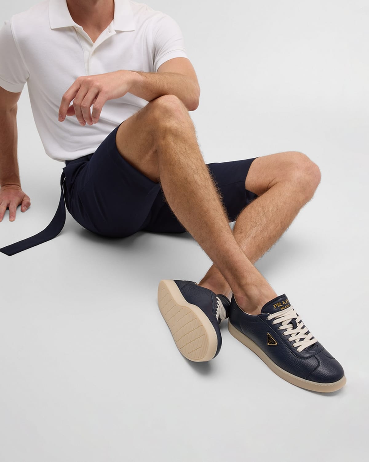 Men's Lane Deerskin Low-Top Sneakers - 2