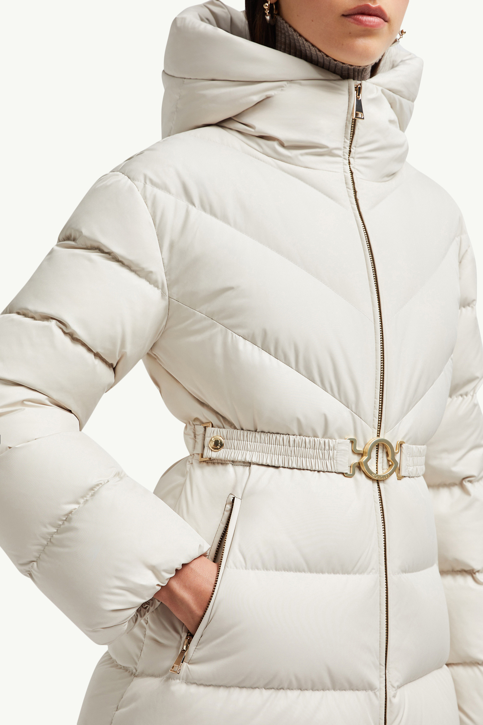 Brosse Diagonal-Quilted Hooded Short Down Jacket - 6