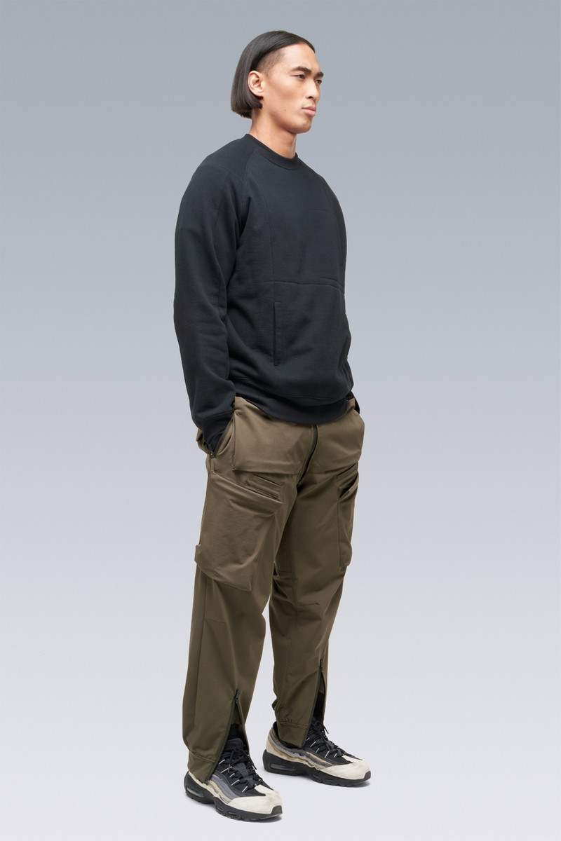 S14-BR Cotton Crewneck Sweatshirt Black 3