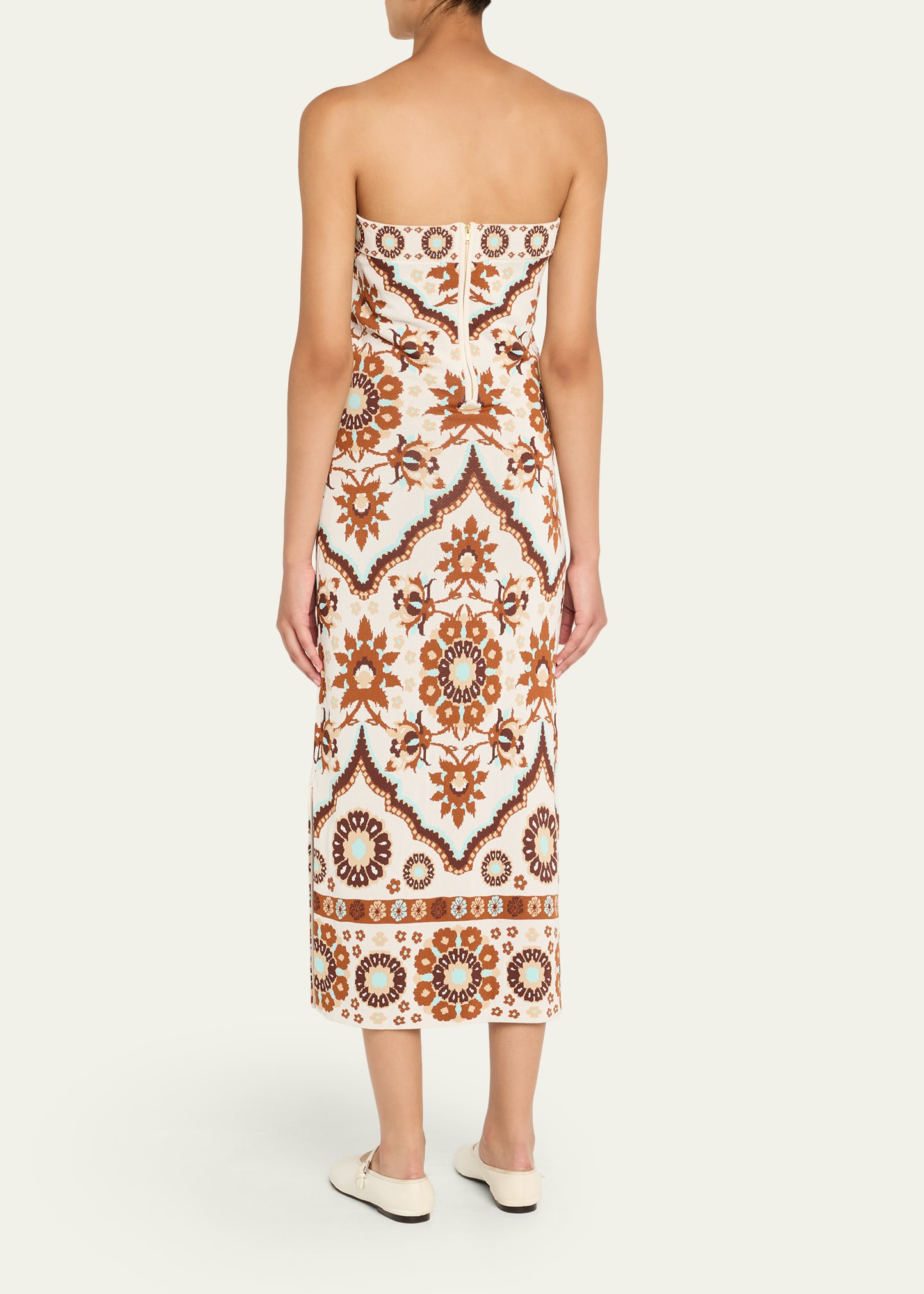 Rome Strapless Knit Midi Dress - 3