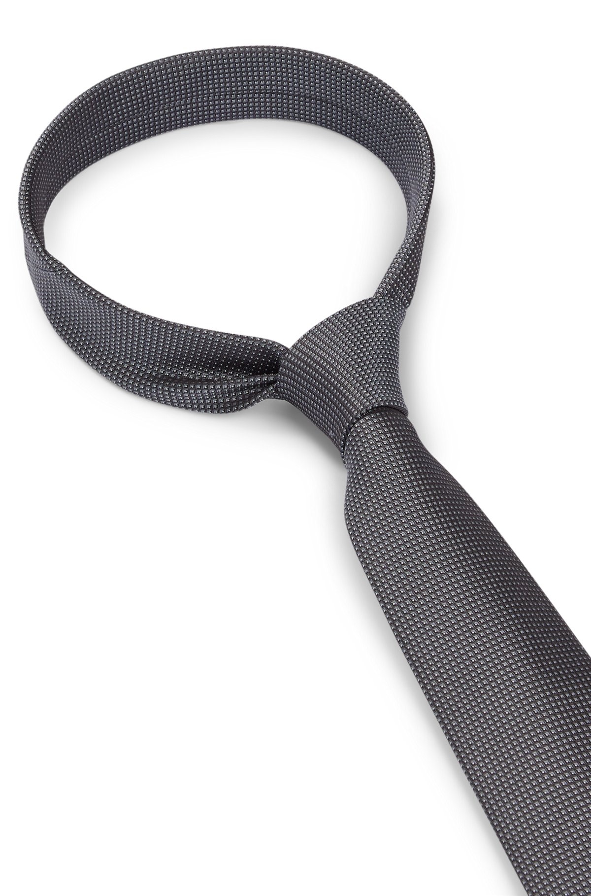 MICRO-PATTERNED TIE IN PURE SILK - 6