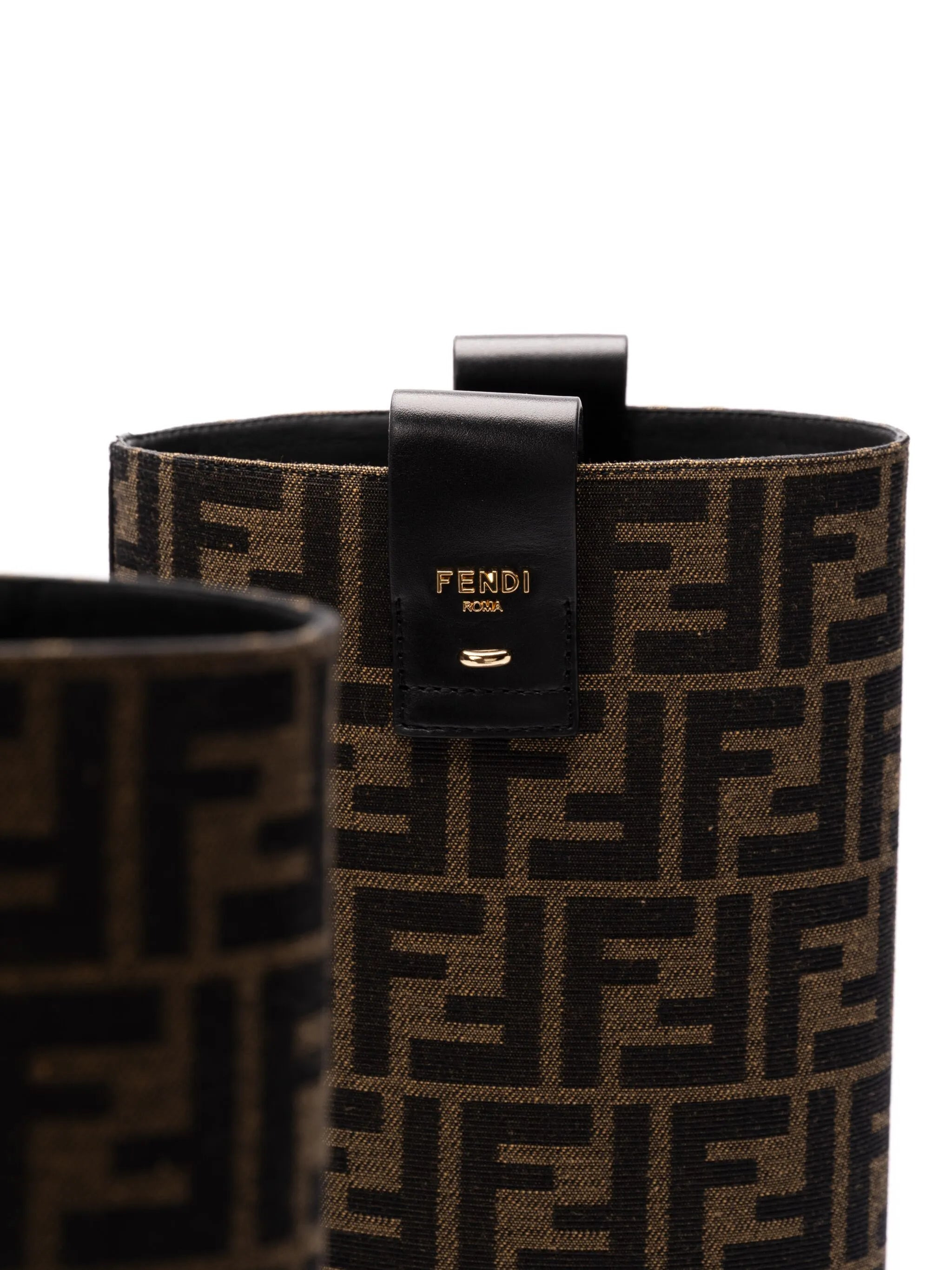 Fendi 35mm FF Jacquard Boots - 2