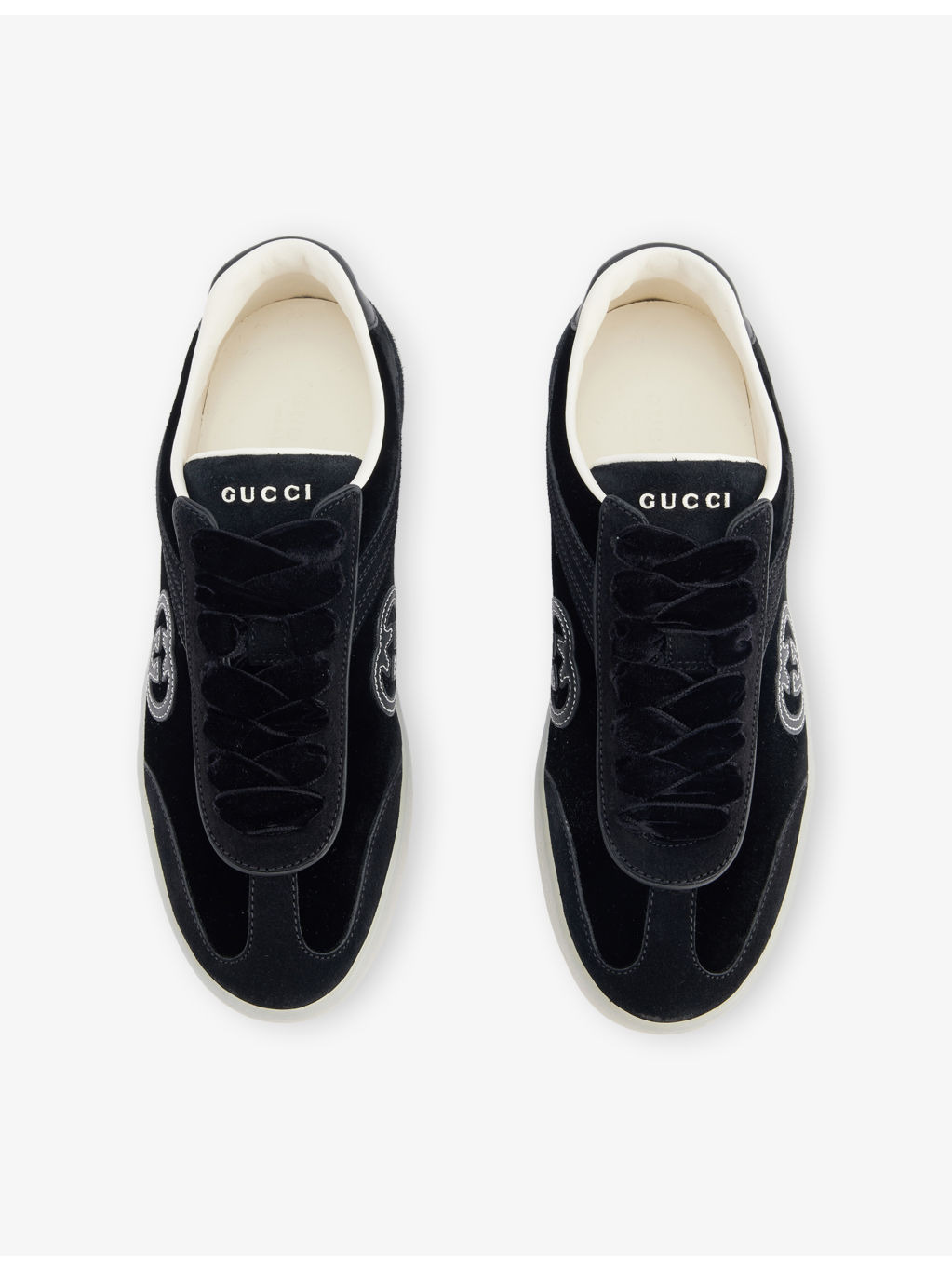 G74 Interlocking G Velvet Trainers - 2