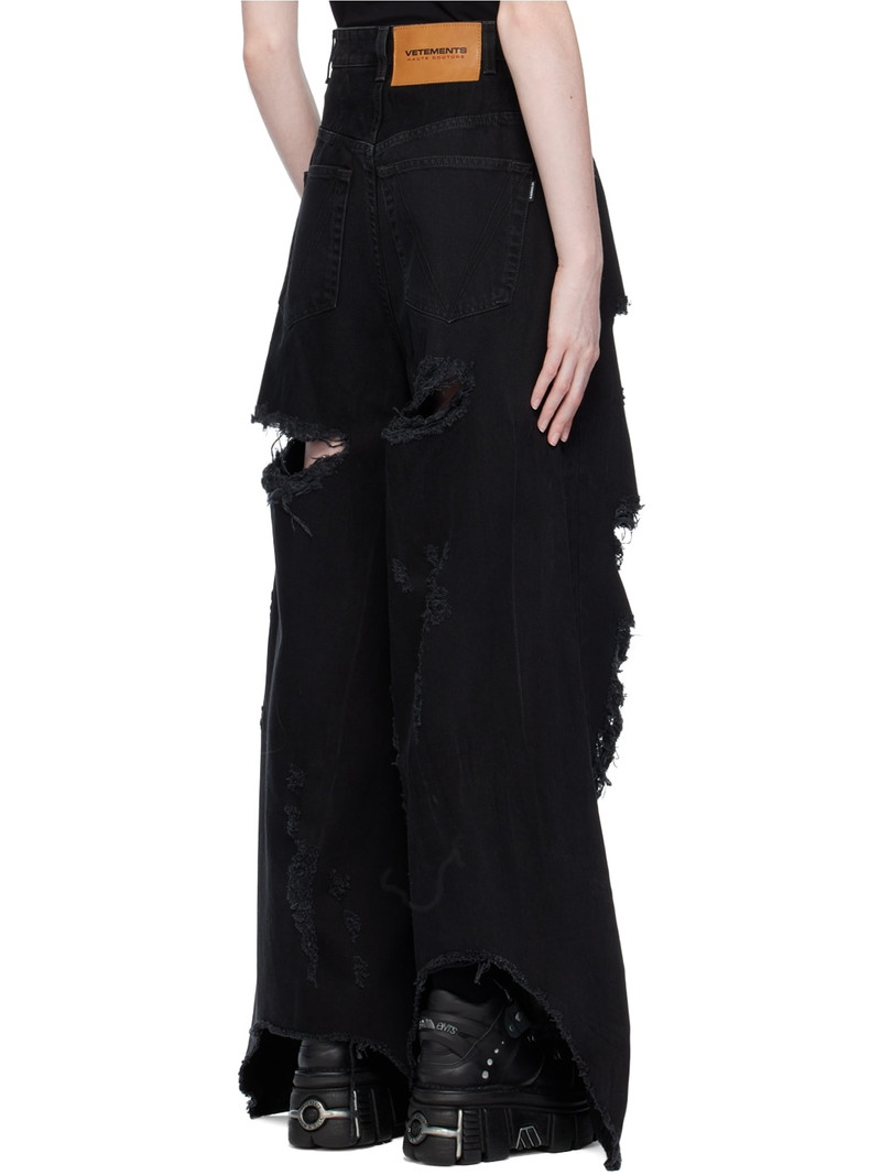 Black Distressed Jeans 3