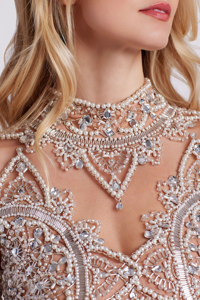 PatBO HAND BEADED TULLE COCKTAIL DRESS (EXCLUSIVE) outlook