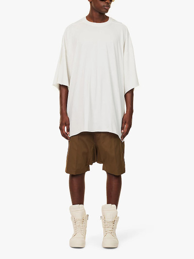 Rick Owens Pod drawstring-elasticated-waistband high-rise stretch-cotton shorts outlook