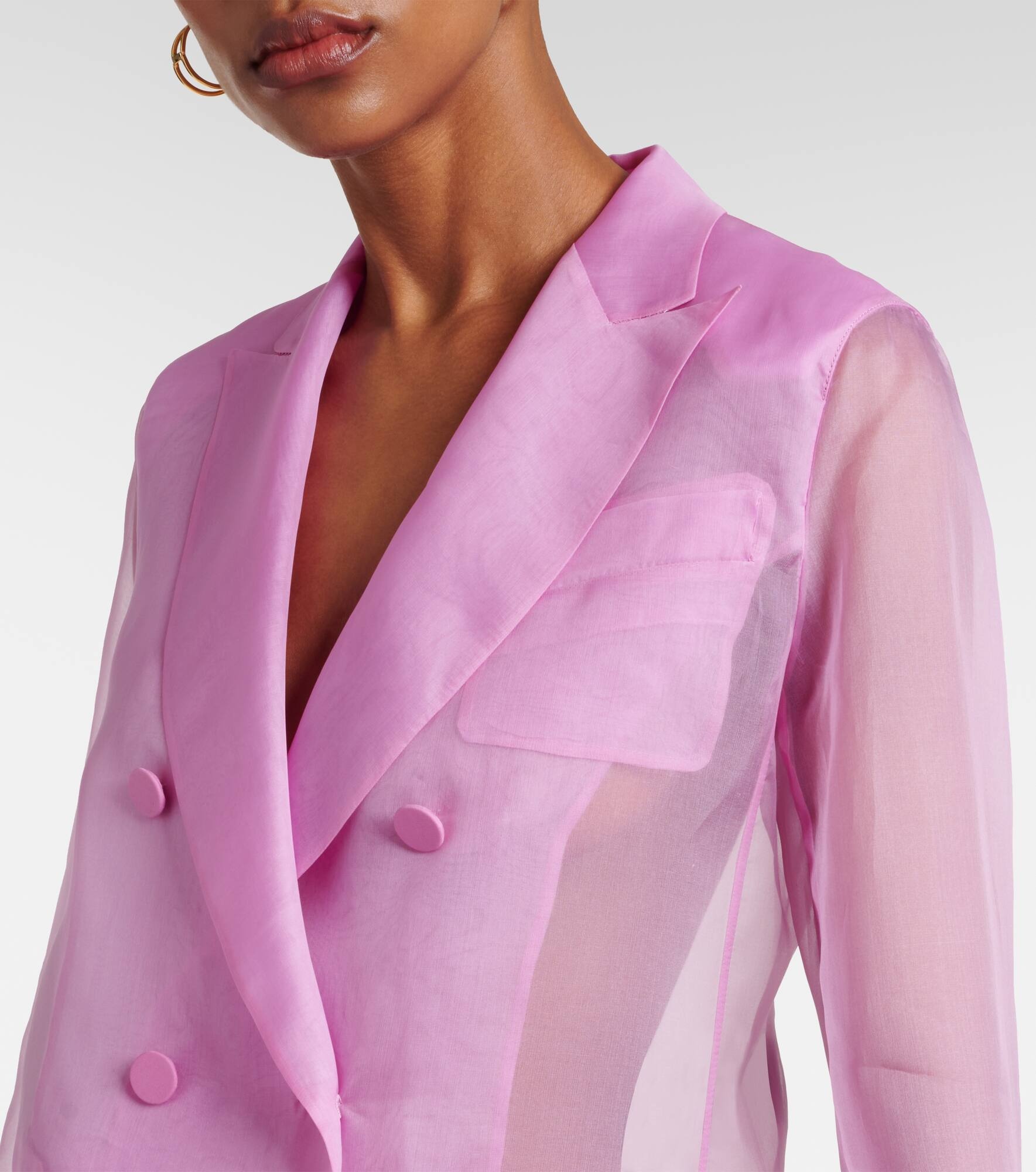Negrar silk organza blazer - 4