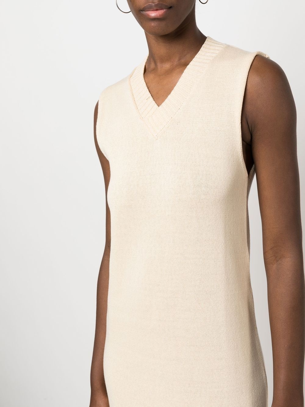 sleeveless knitted dress - 5