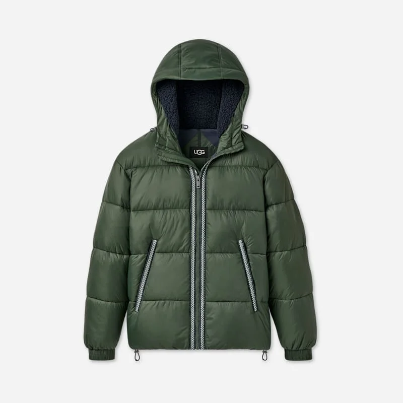 ® Men's Xayden ®braid Puffer Jacket Nylon in Arugula - 1