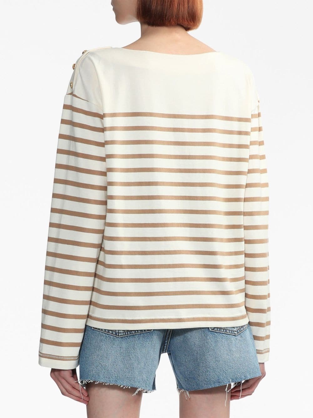 Bardot striped long-sleeve top - 4