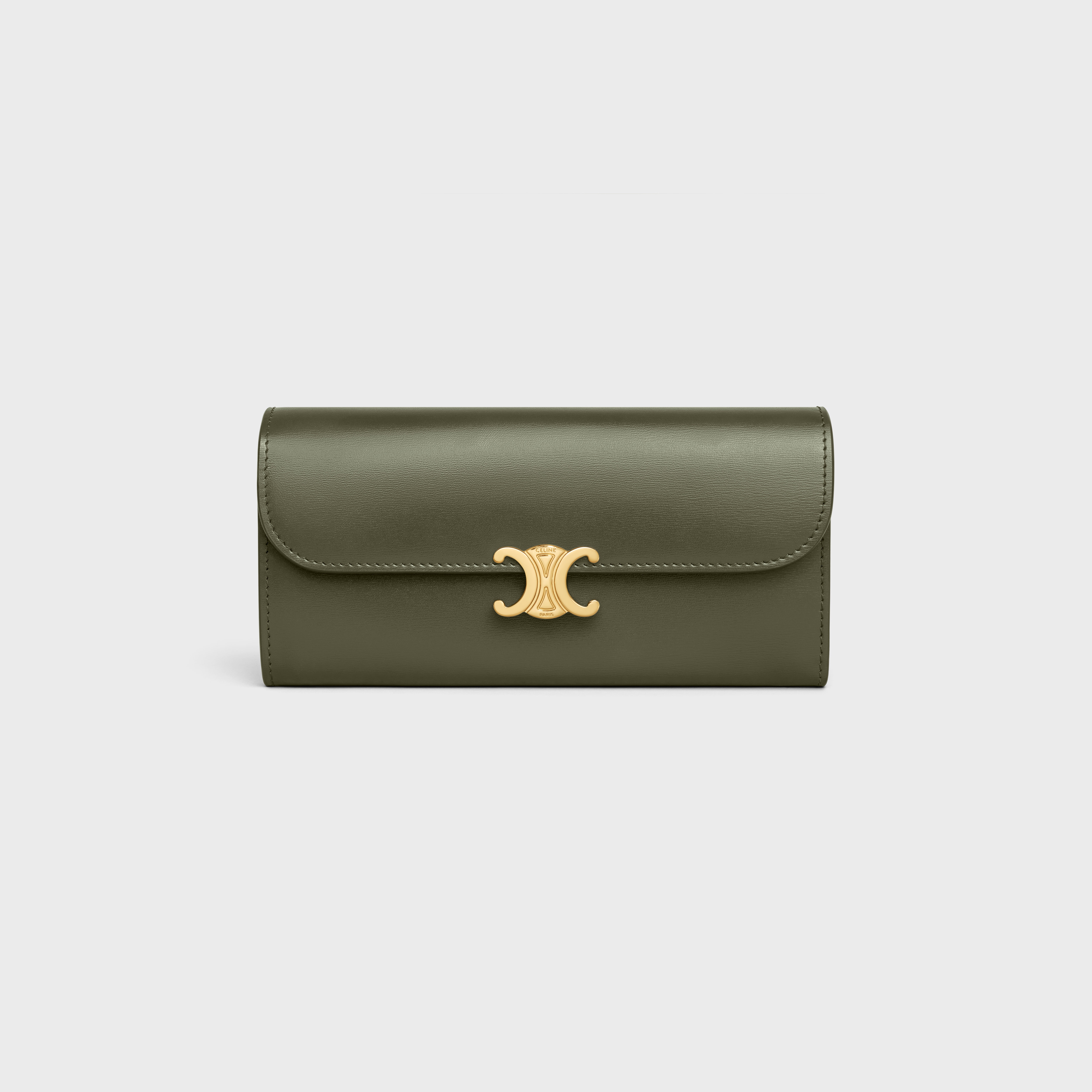 LARGE WALLET TRIOMPHE in Shiny calfskin - 1