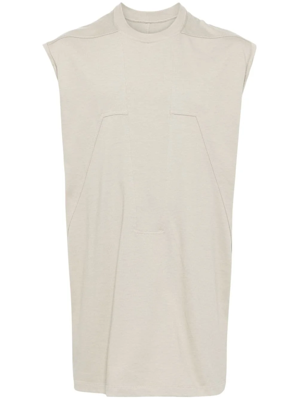 panelled cotton vest - 1