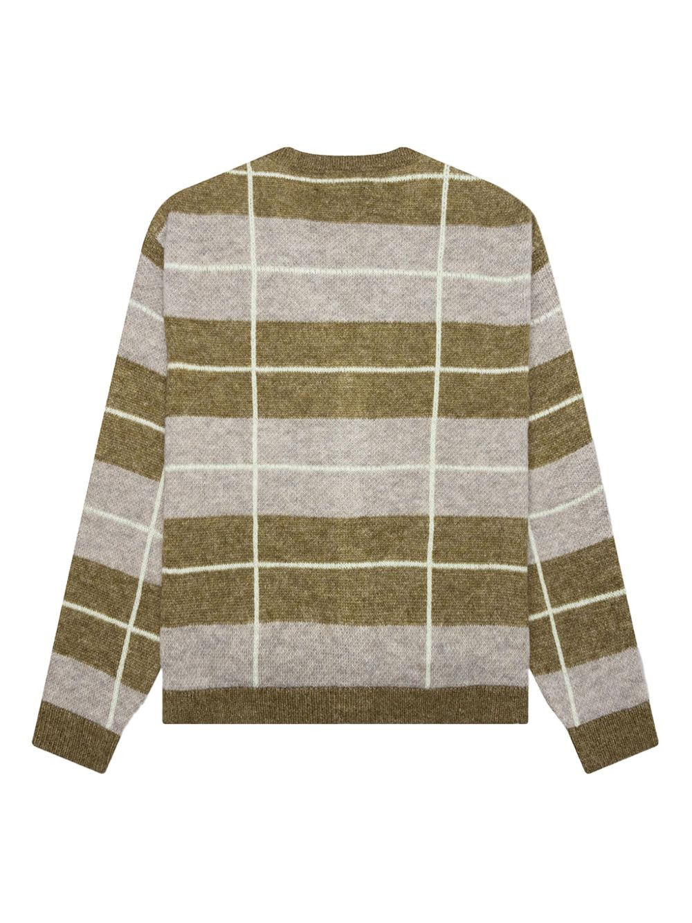 Windowpane mohair cardigan - 2