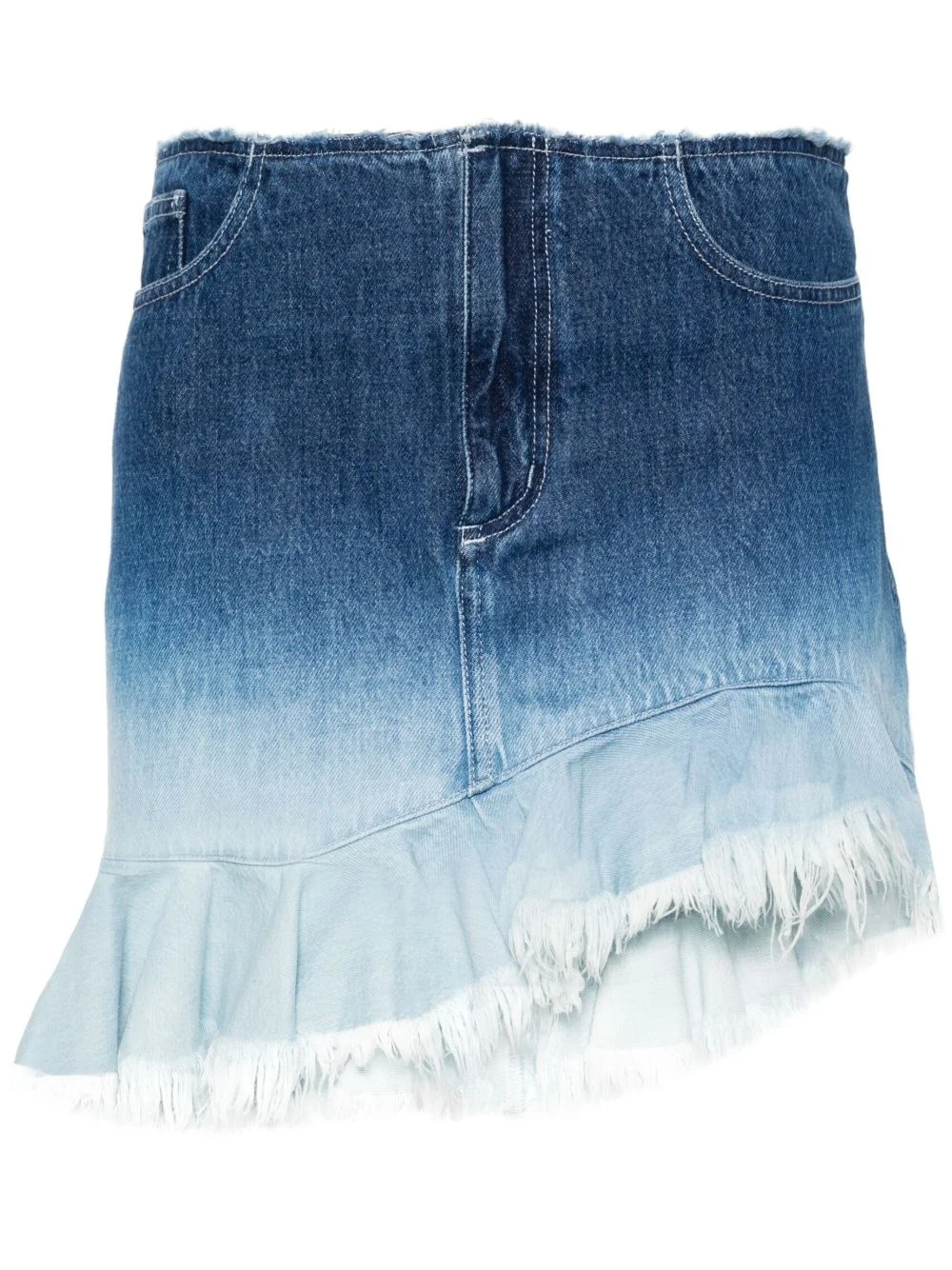 ombré mini denim skirt - 1