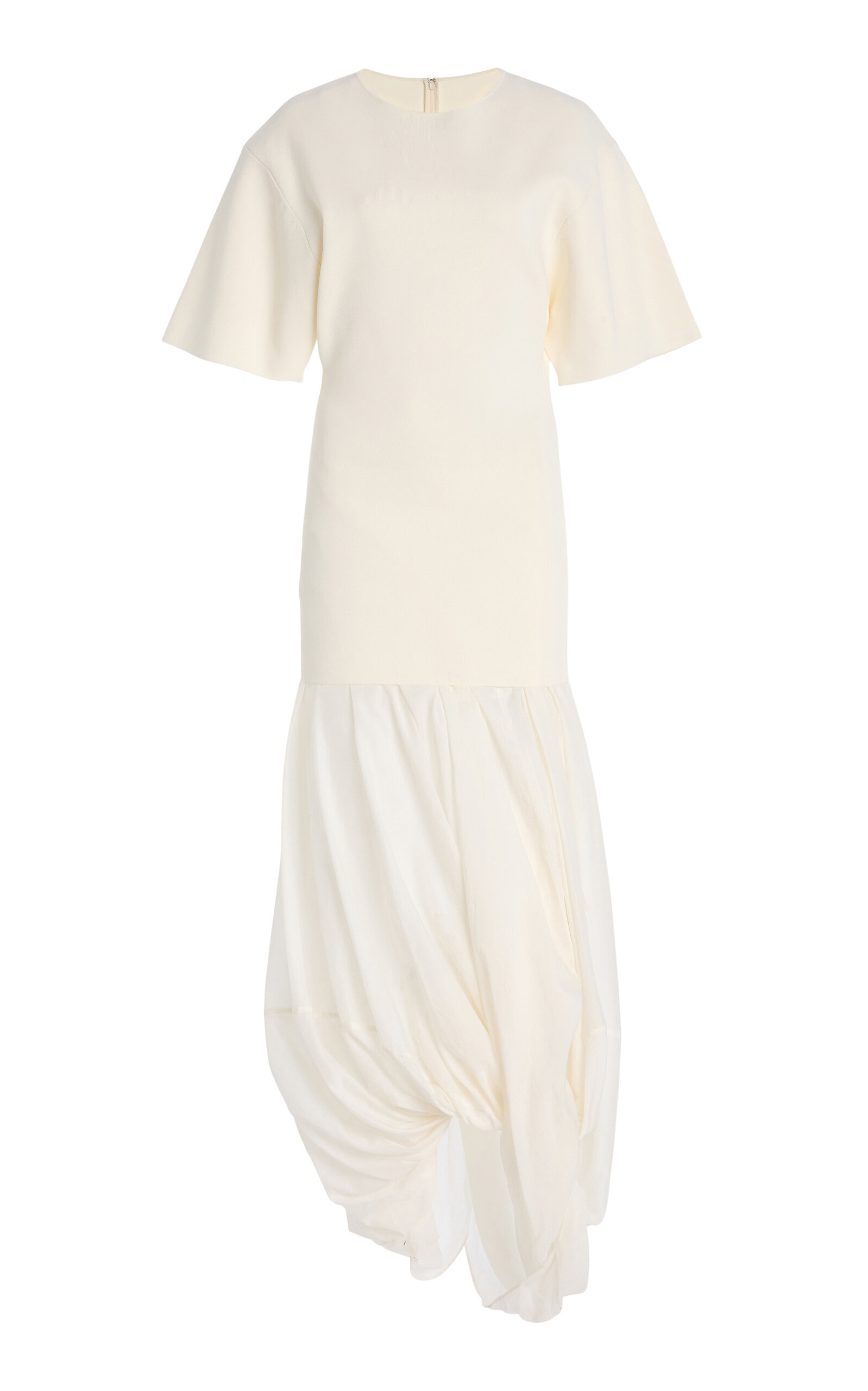Cocoon Jersey Dress white - 1
