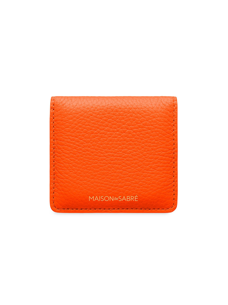 Leather Compact Mirror - Manhattan Sandstone 1