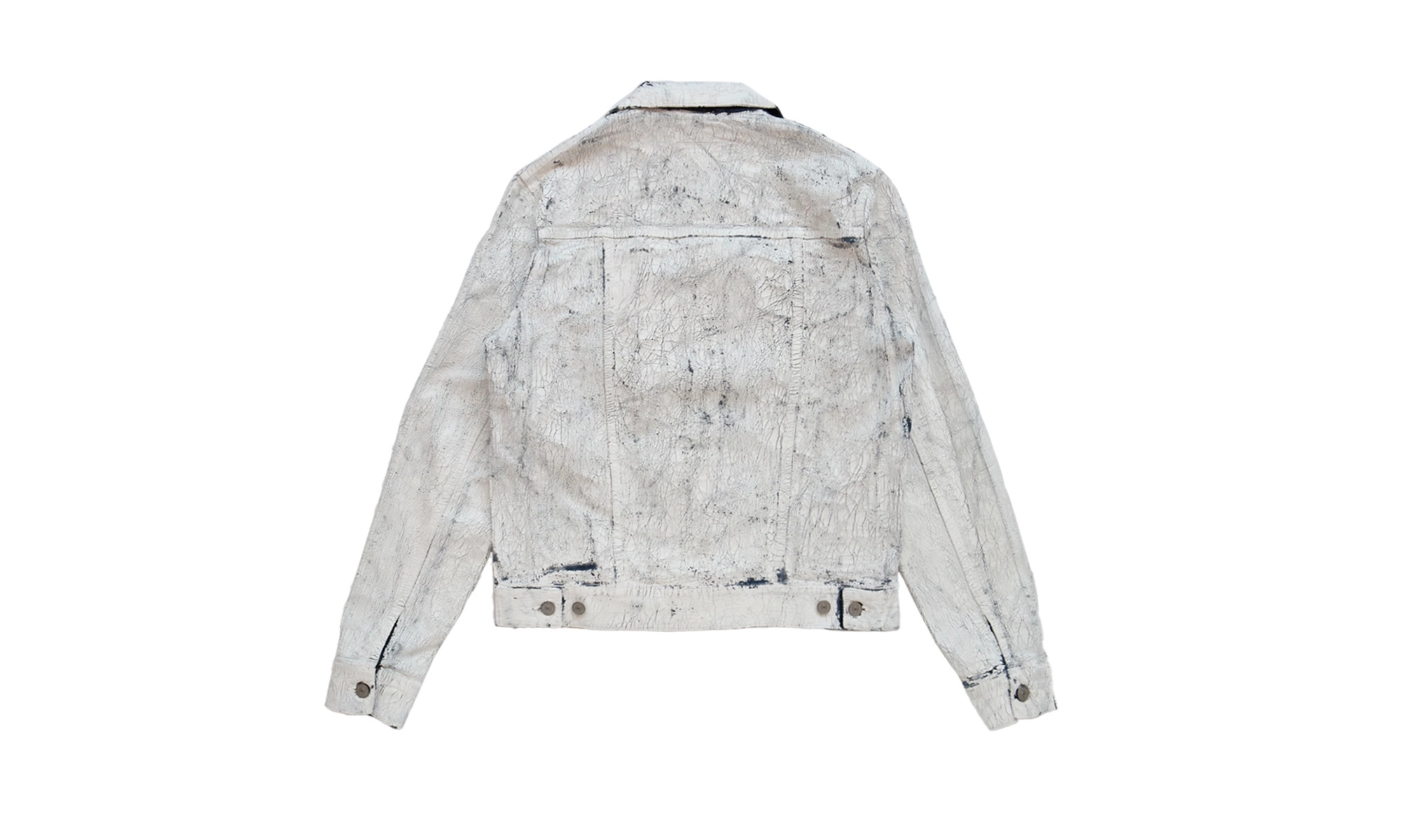 Painted Trucker Jacket "White" - 2