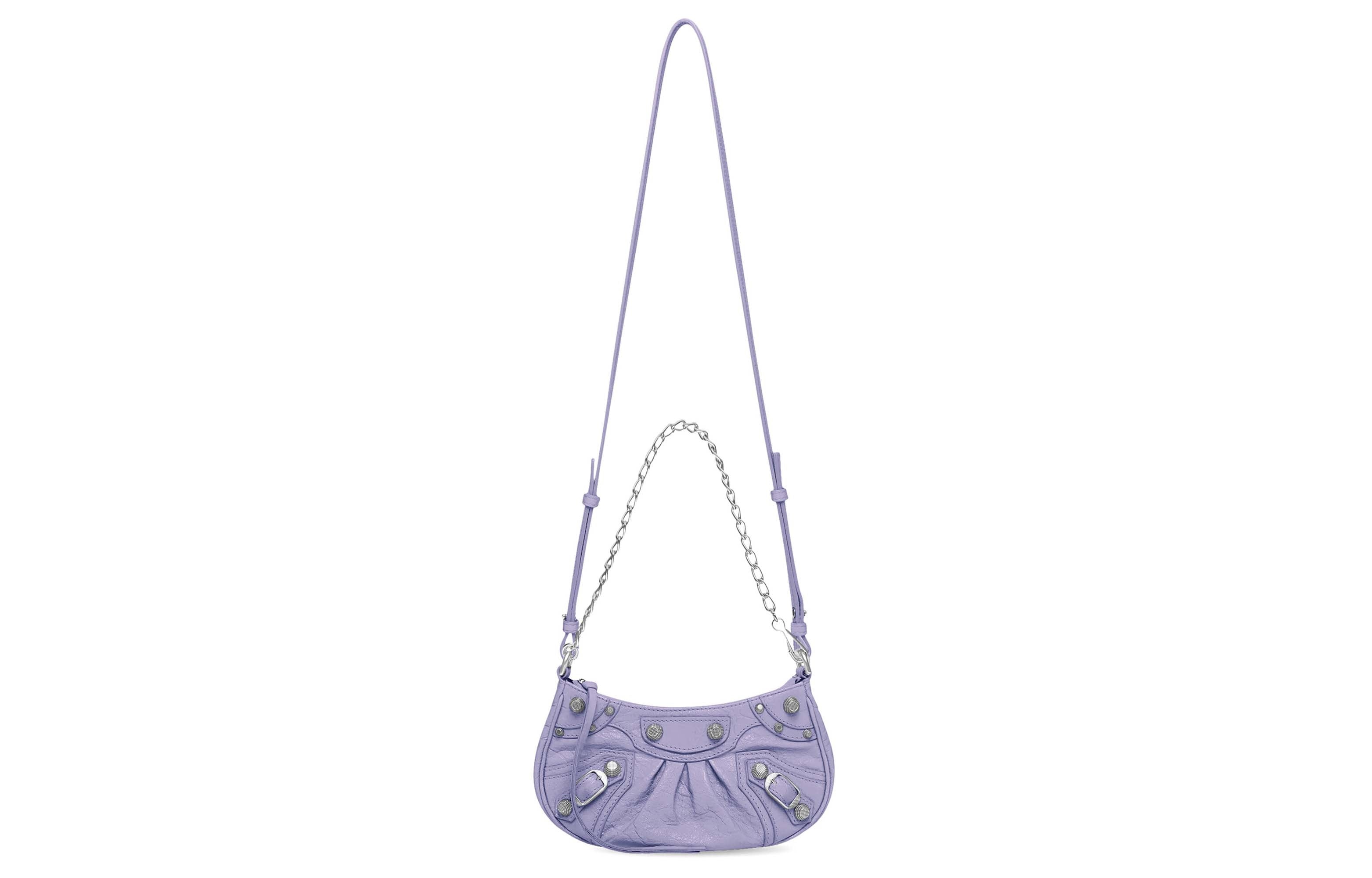 (WMNS) Balenciaga Le Cagole Mini Bag with Chain 'Lilac' 6958141VG9Y5304 - 2