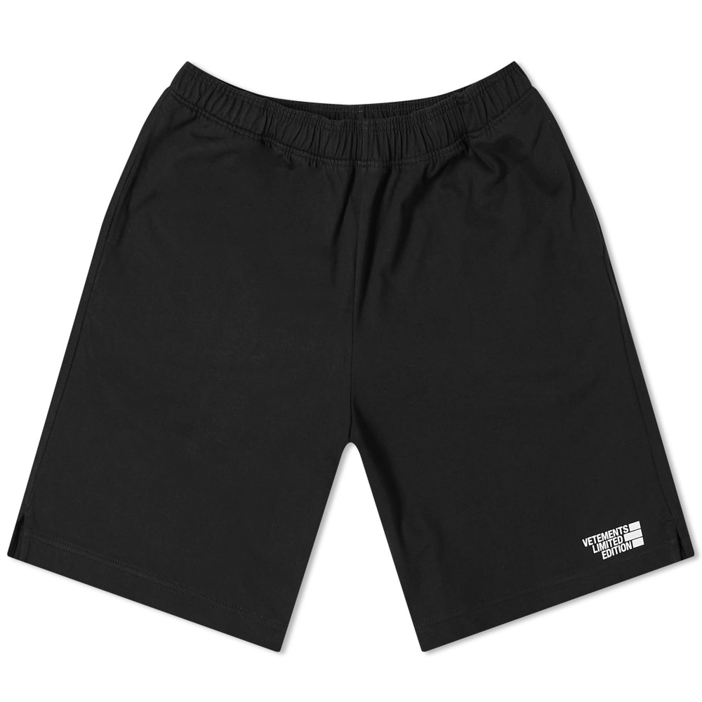 VETEMENTS Logo Limited Edition Jersey Short - 1