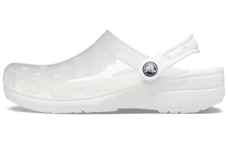(WMNS) Crocs Jelly Crocs Transparent Unisex White Sandals 206908-100 - 2