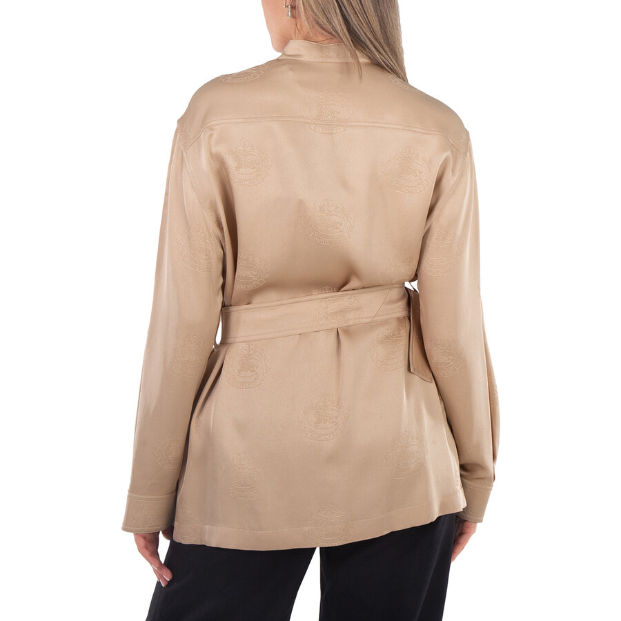 Burberry Belted-Waist Button-Up Shirt - 5