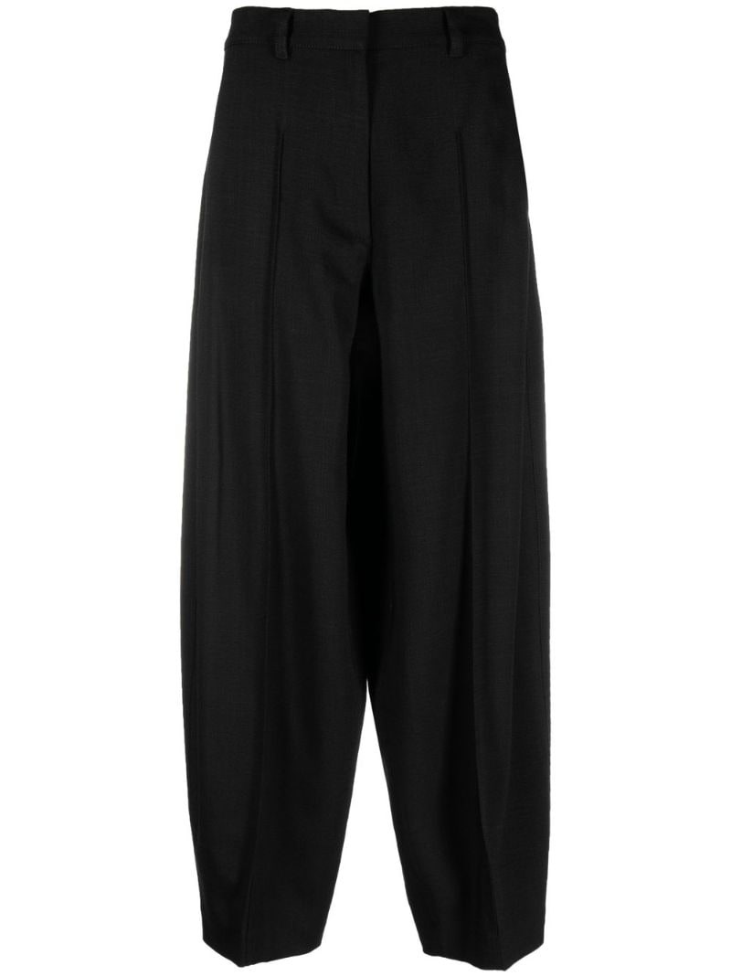 pleat-detail tailored trousers - 1