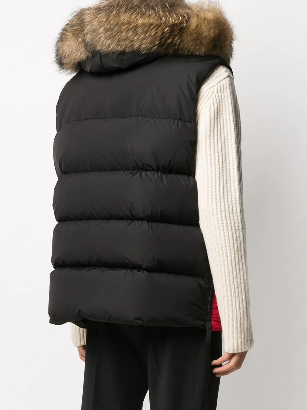 padded hooded vest - 4