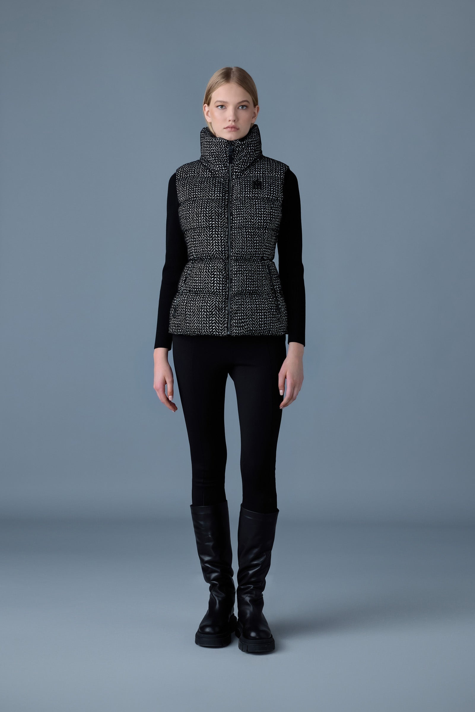 CHAYA-FLP Flocked light down vest - 2