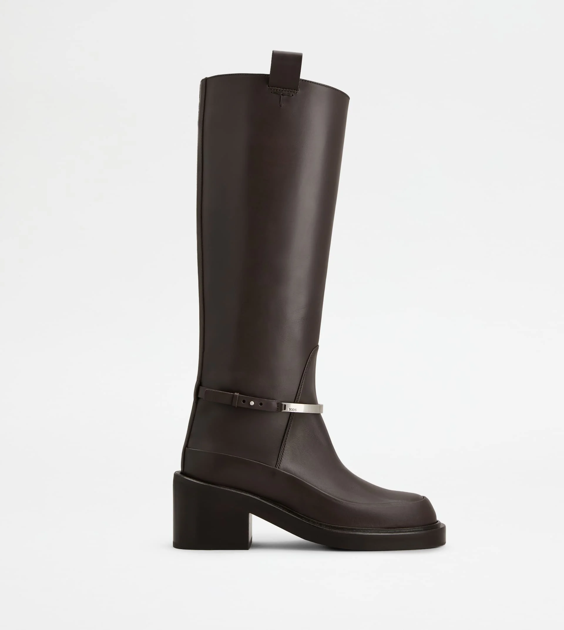 BOOTS IN LEATHER - BROWN - 1