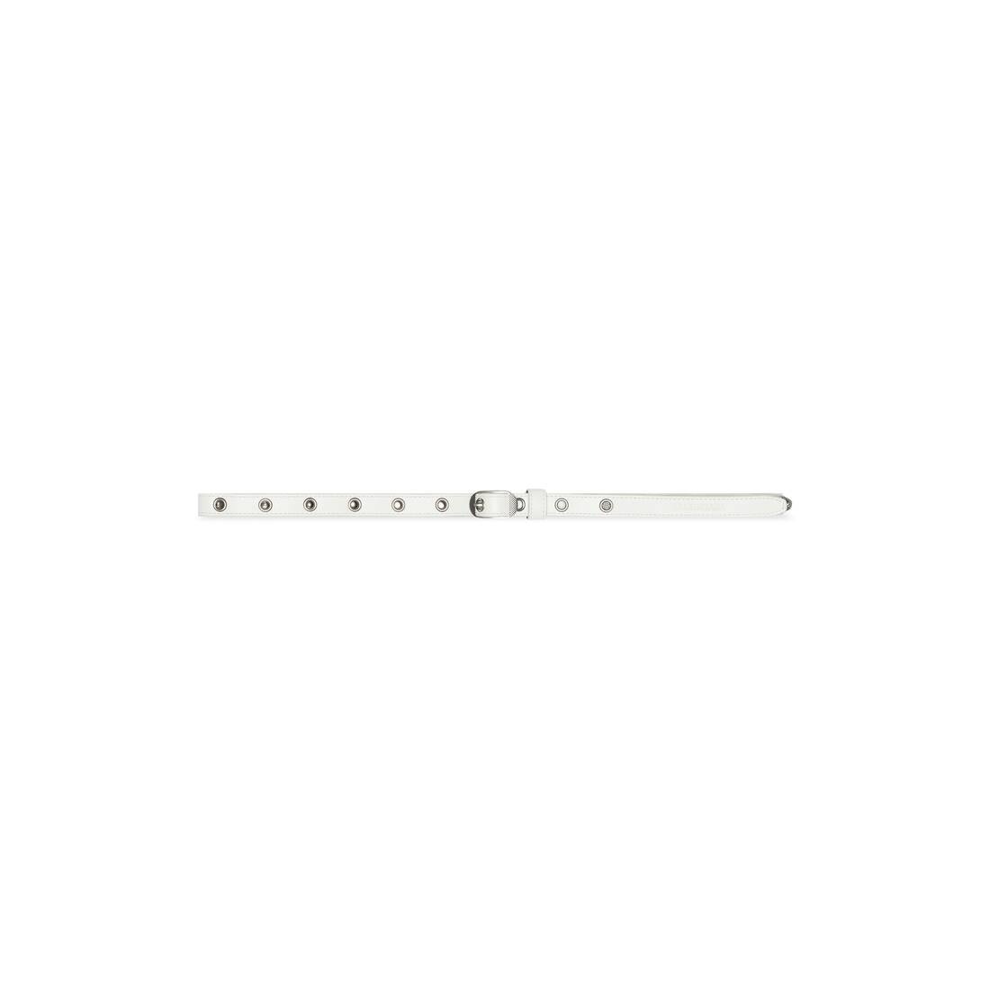 Women's Le Cagole Stud Belt in Optic White - 1