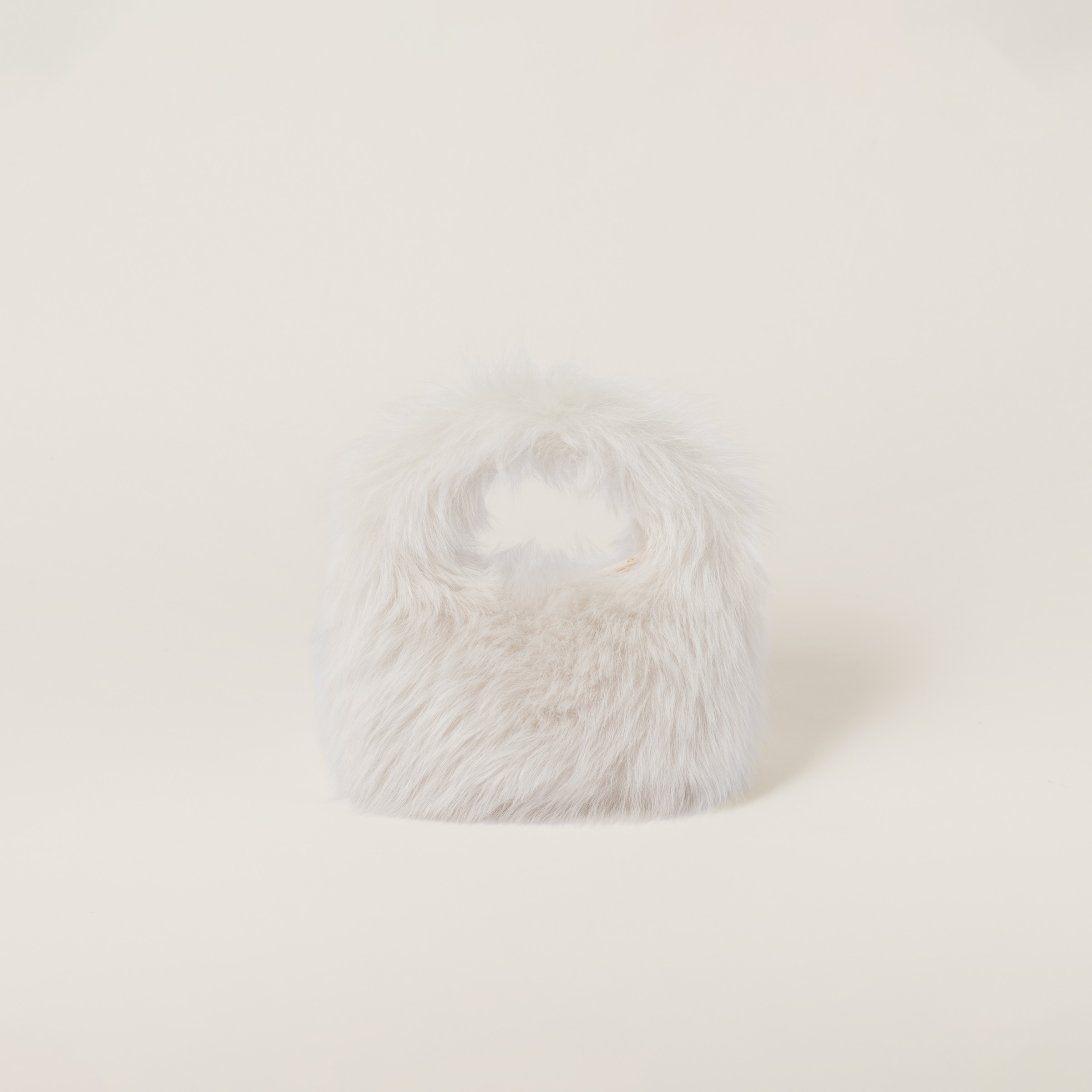 Wander shearling hobo bag with leather details - 3