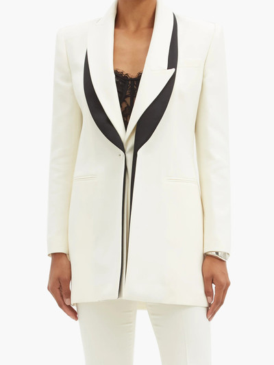 Alexander McQueen Double-lapel wool-blend twill jacket outlook