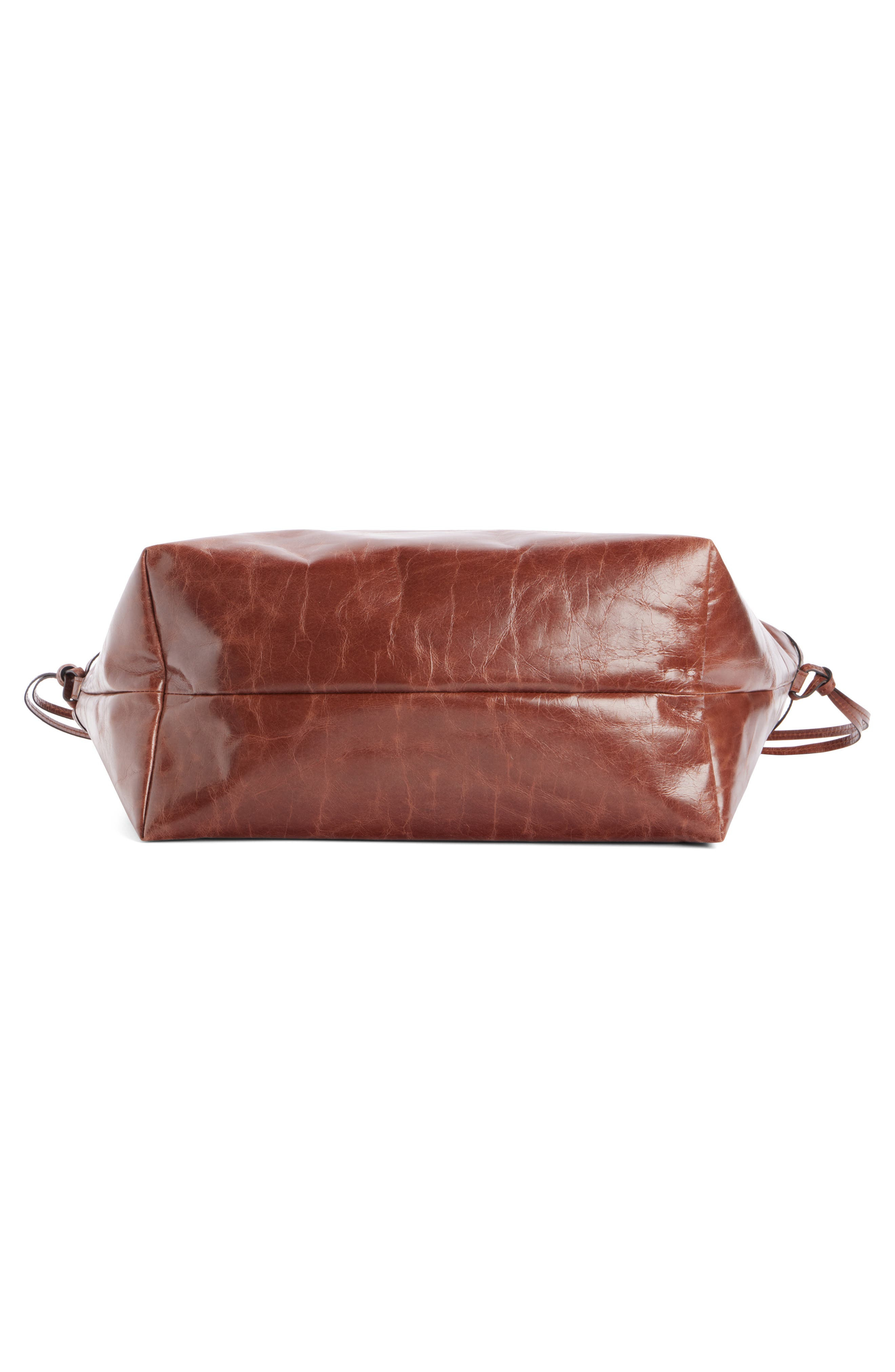 Isabel Marant Wardy Leather Shopper Tote in Chocolate at Nordstrom - 6