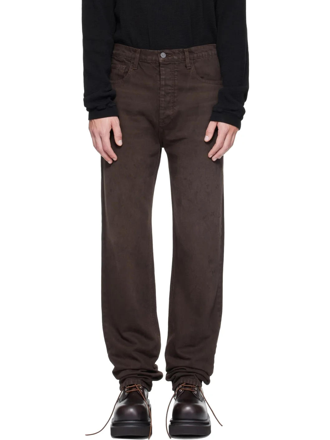 Brown Painter Jeans - 1