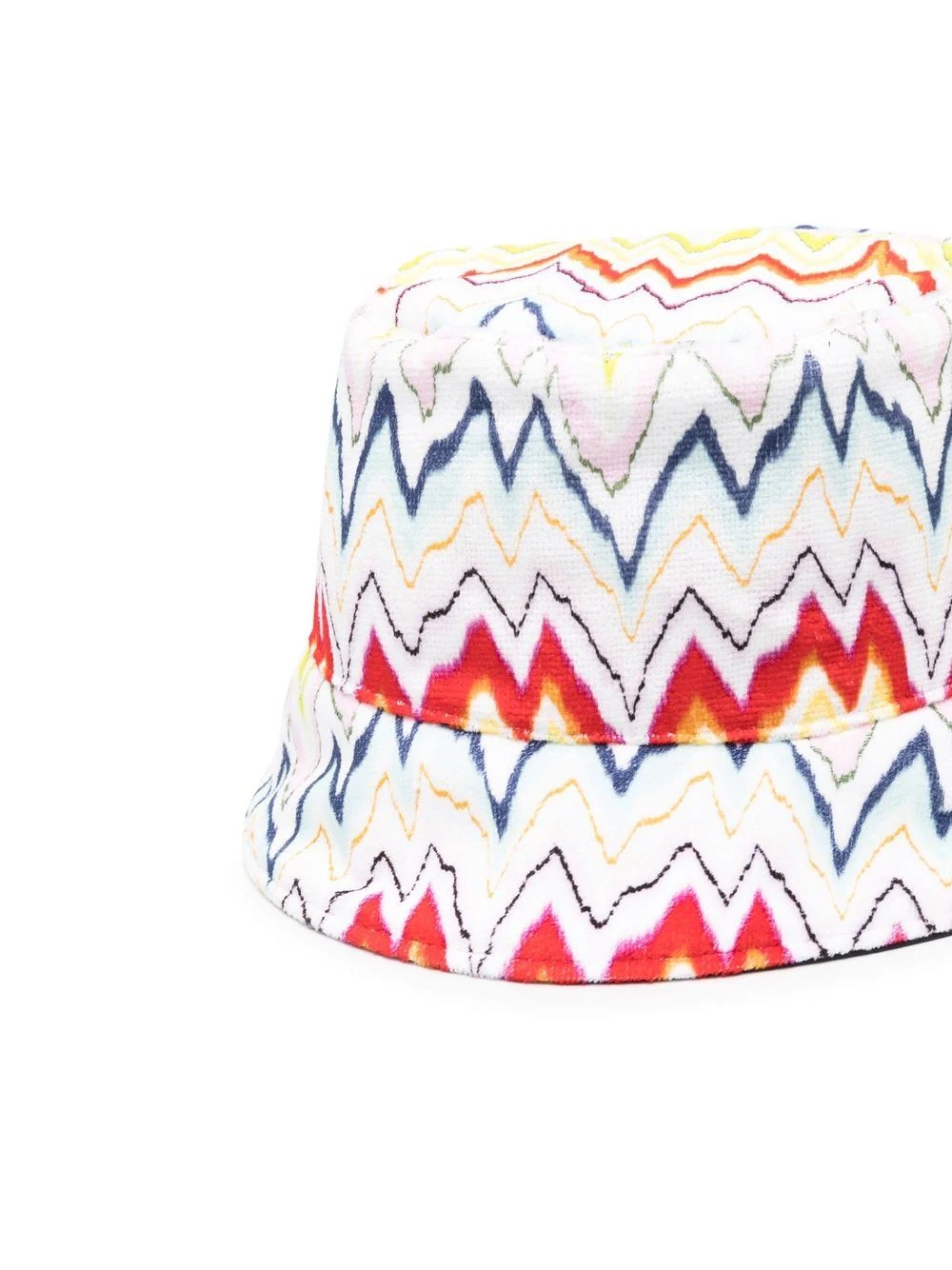 zig-zag print bucket hat - 2