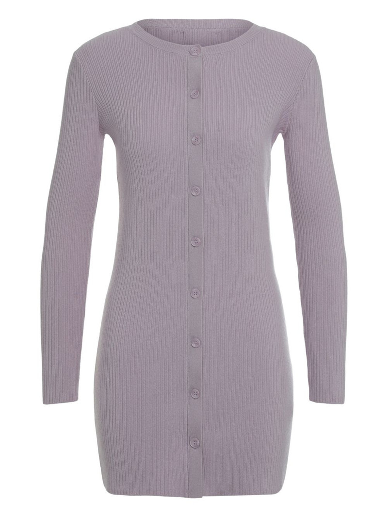 Vienna buttoned ribbed cardi-coat 1