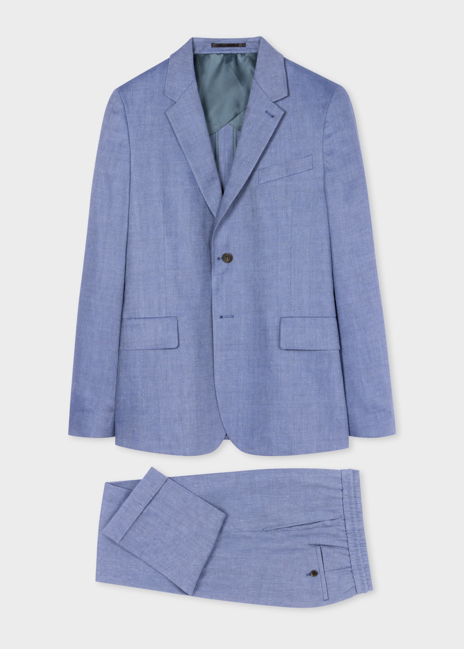 Easy-Fit Linen-Wool Blend Suit - 1