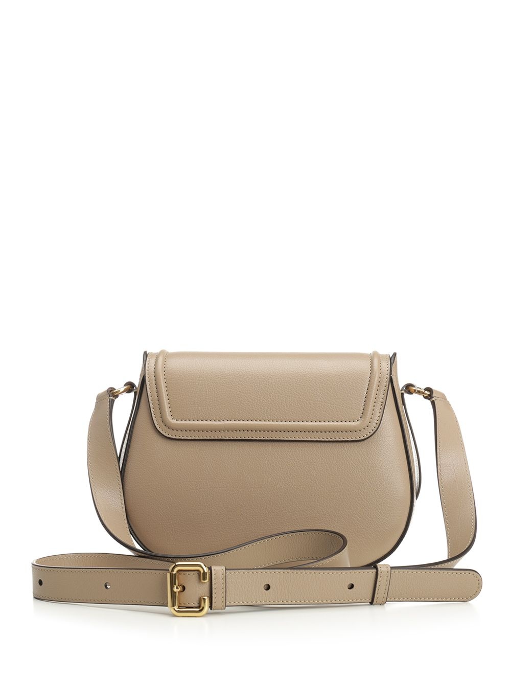 S790 - Horse Medal Crossbody Bags Beige - 3