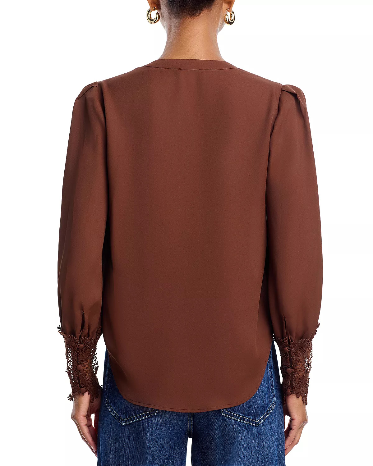 Ava Lace Cuff Blouse - 3