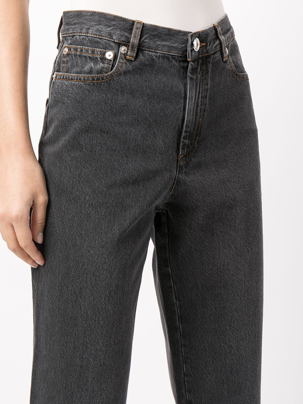 high-rise cropped jeans - 5